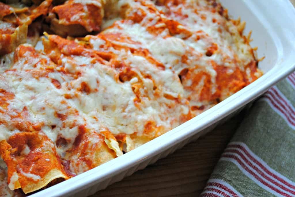 Gluten free chicken enchiladas