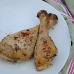 Simple baked herb chicken legs