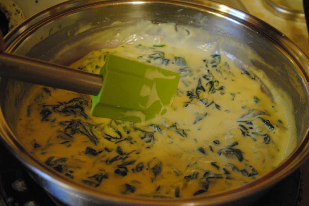 spinach cream sauce