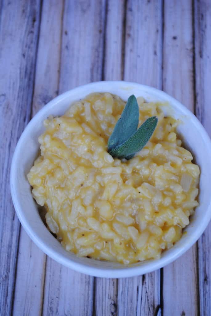 Pumpkin risotto. A delicious fall dinner.