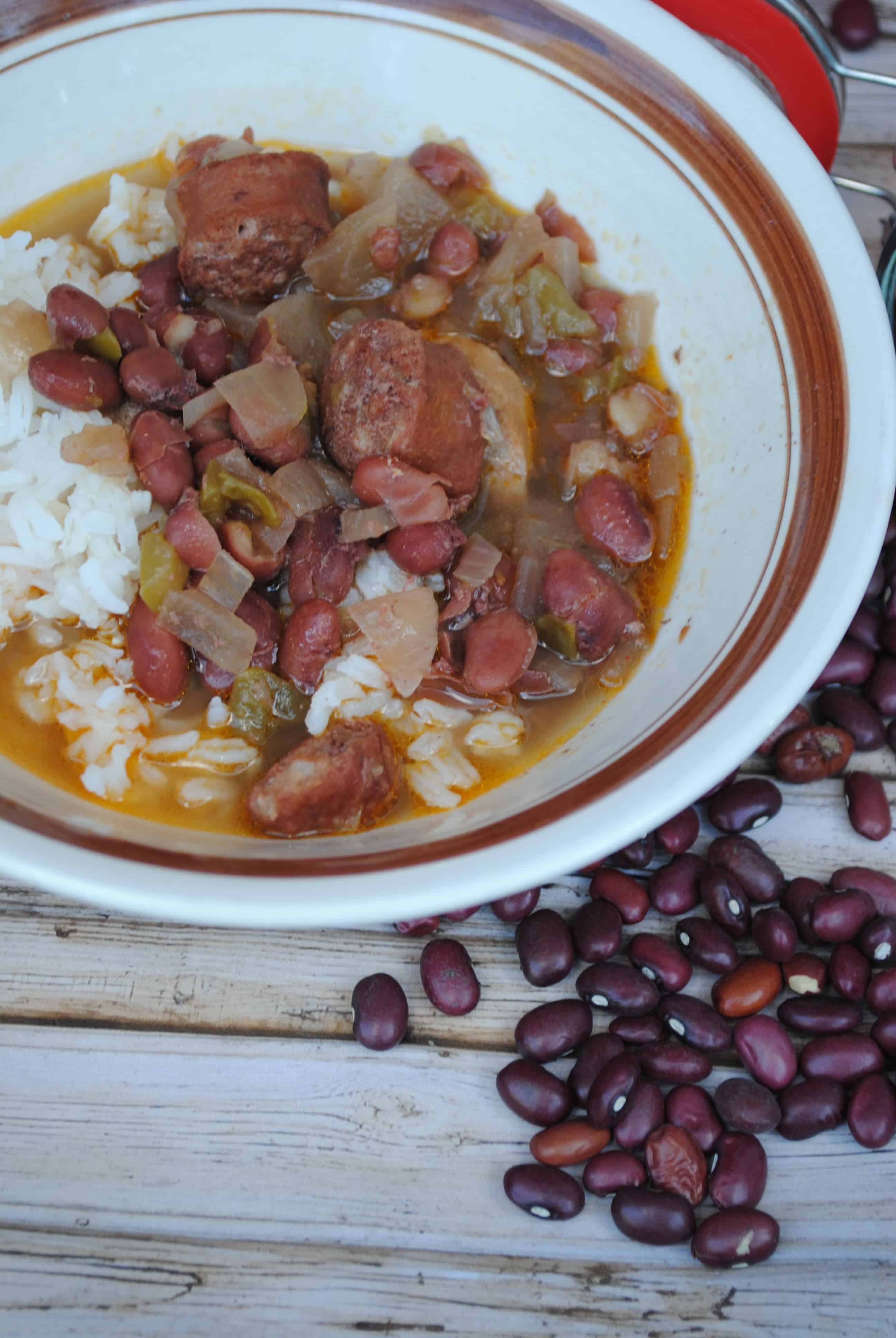 Slow cooker red beans and rice - Eat Well Spend Smart