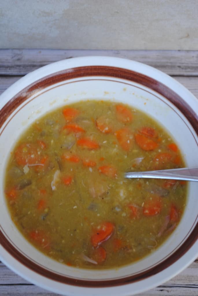 Slow cooker split pea soup