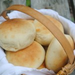homemade rolls in a basket