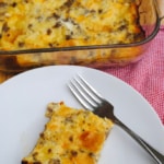 Breakfast casserole. A great make ahead breakfast.