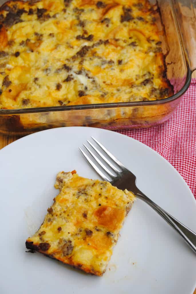 Make ahead breakfast casserole - Eat Well Spend Smart