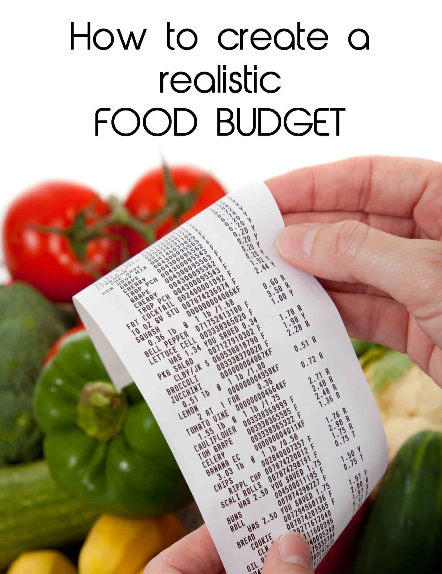 How to create a realistic food budget