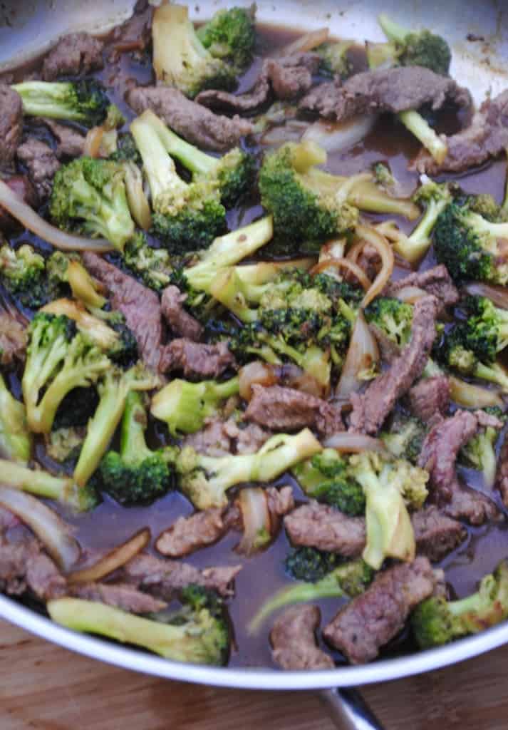Beef and broccoli. A simple weeknight stir fry.