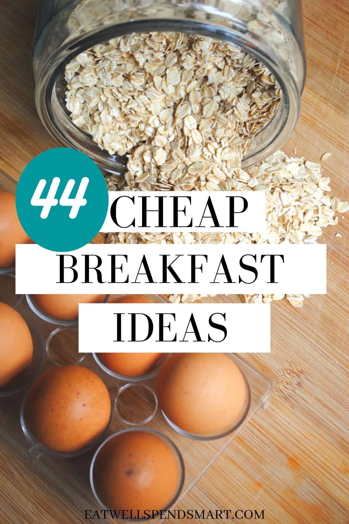 Reduced price breakfast items