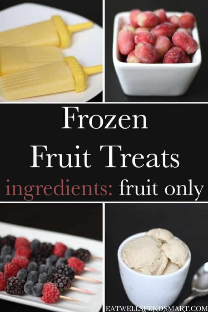 one ingredient frozen fruit treats