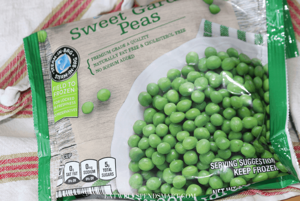bag of frozen peas
