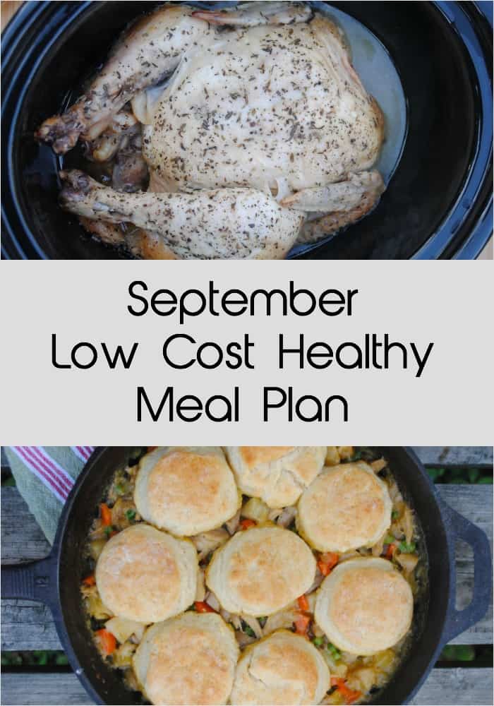 September low cost healthy meal plan