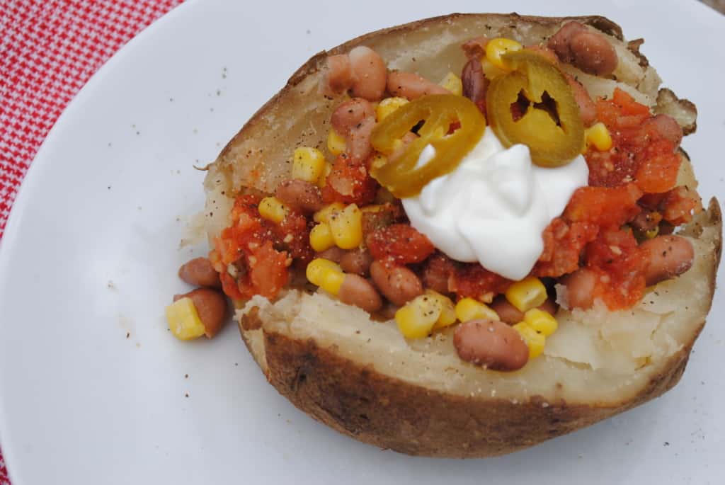 Stuffed baked potatoes