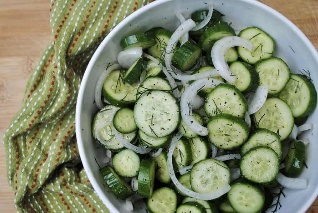 Cucumber and dill salad. Perfect for summer.