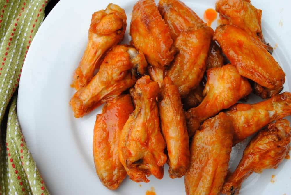 buffalo chicken wings on a plate