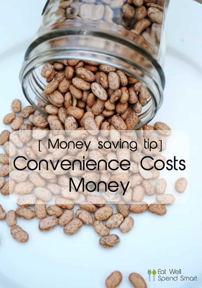 Convenience costs money
