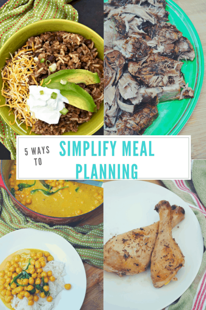 Ways to simplify meal planning