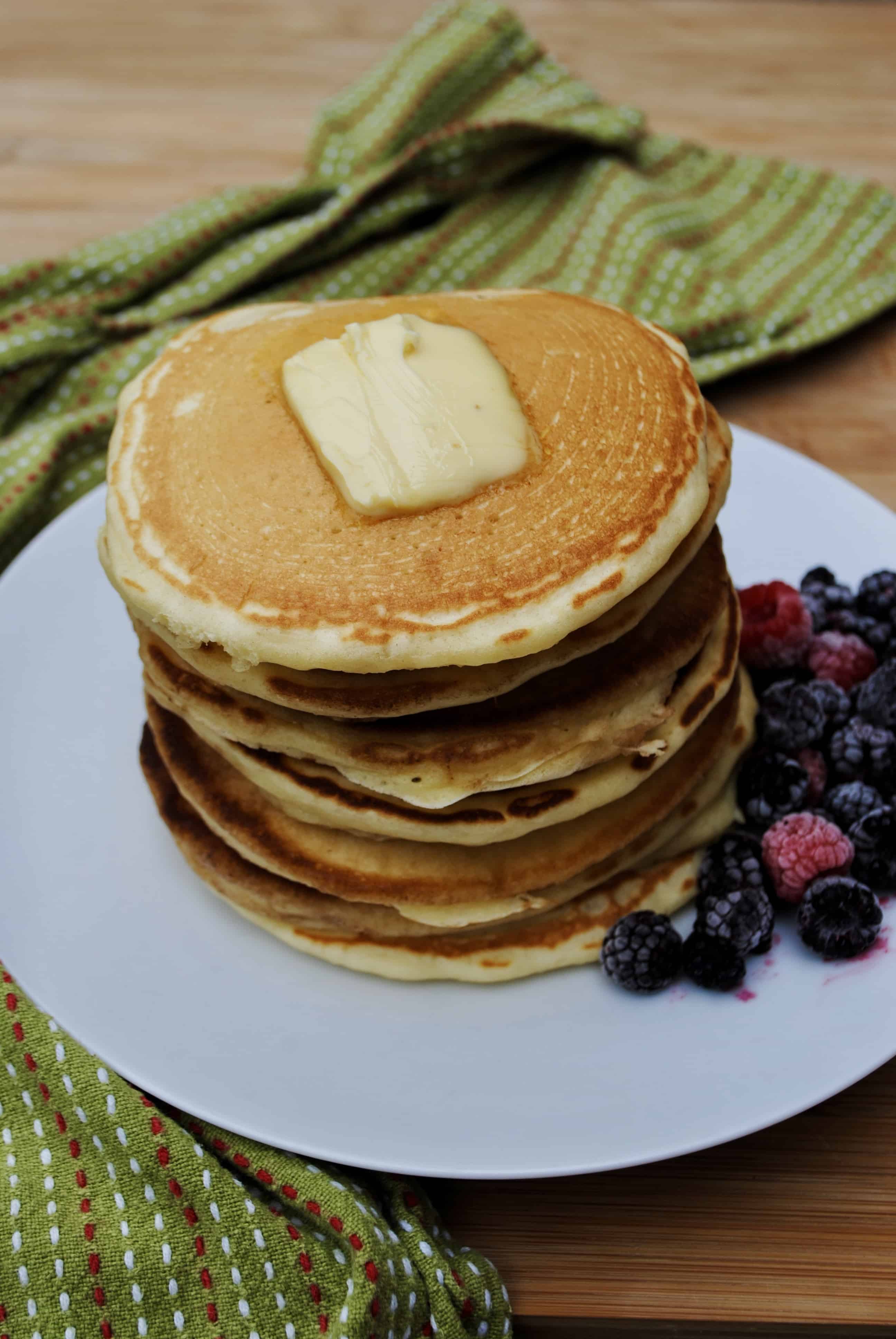 Best homemade fluffy pancakes made with simple ingredients.