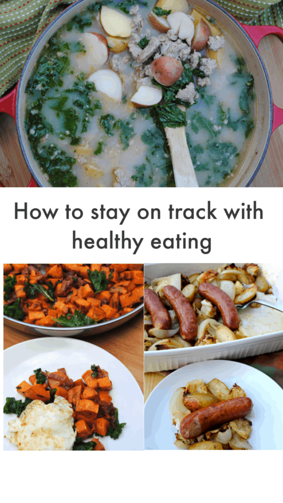 How to stay on track with healthy eating by keeping it simple.