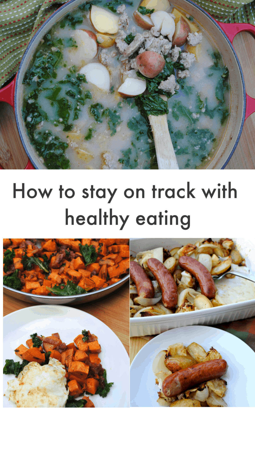 How to stay on track with healthy eating by keeping it simple.