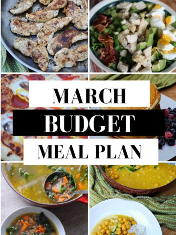 March budget meal plan
