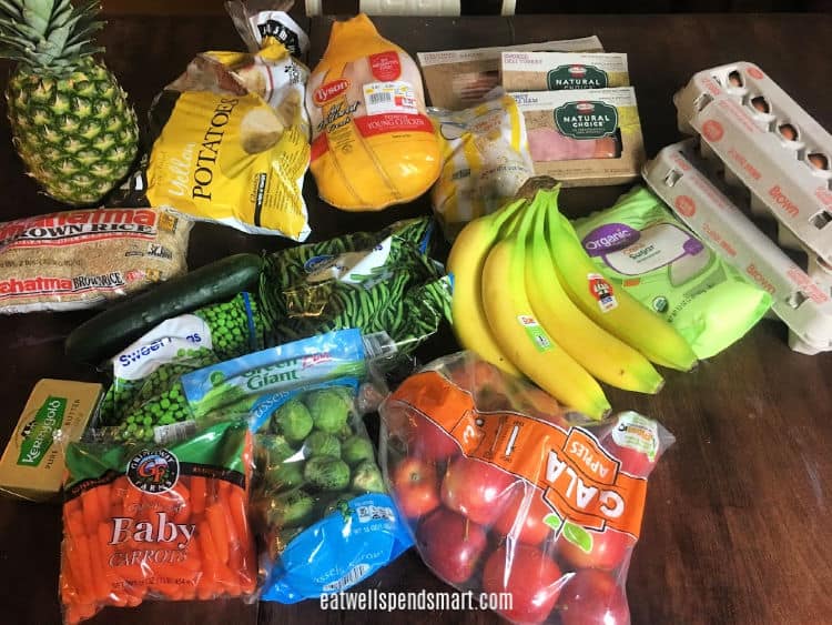 variety of groceries on a table