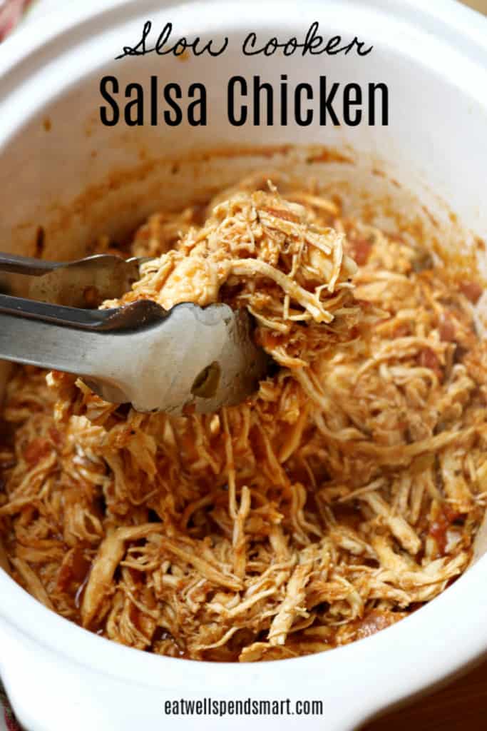 Slow cooker salsa chicken