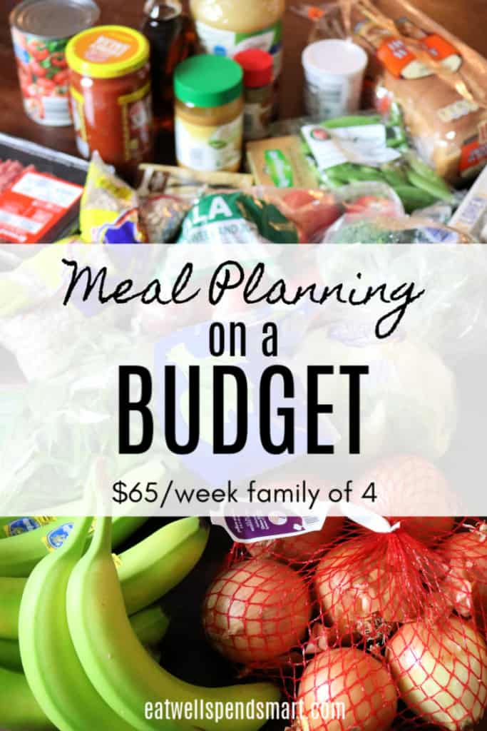Meal planning on a budget. $65/week for a family of 4.