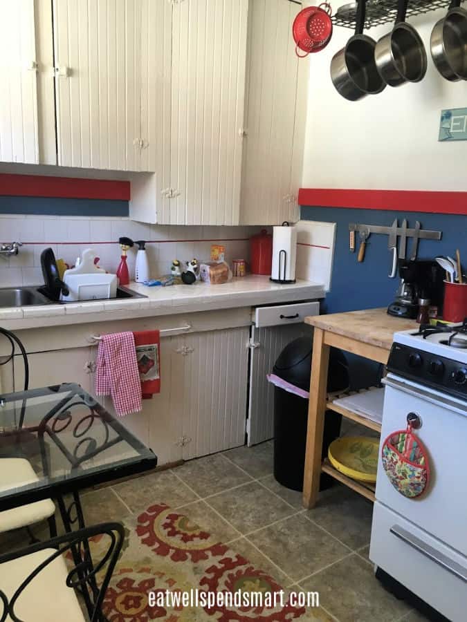 small kitchen in a vacation rental