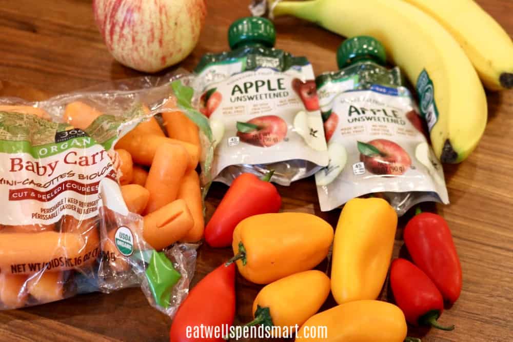 Fruit and vegetable snacks. 50 cheap and healthy snacks