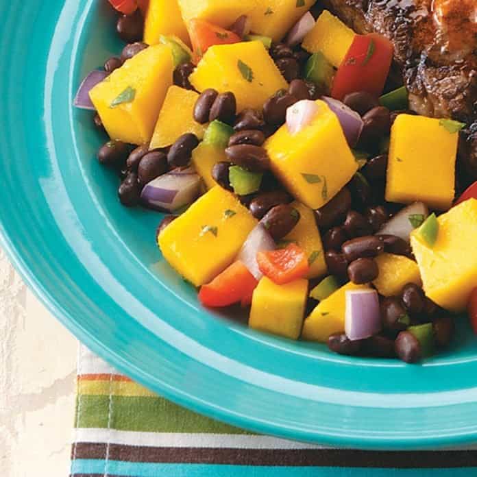 Black bean and mango salad