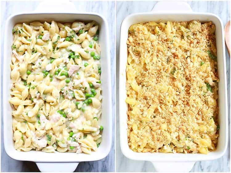 Tuna noodle casserole: canned tuna recipes