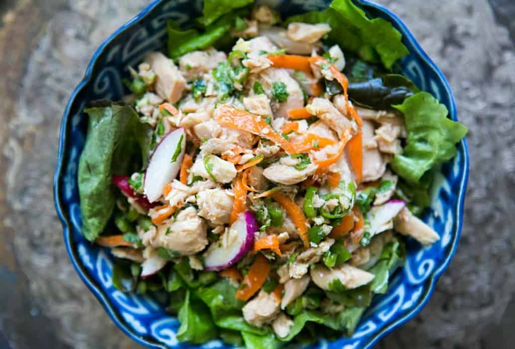 Asian tuna salad- canned tuna recipes