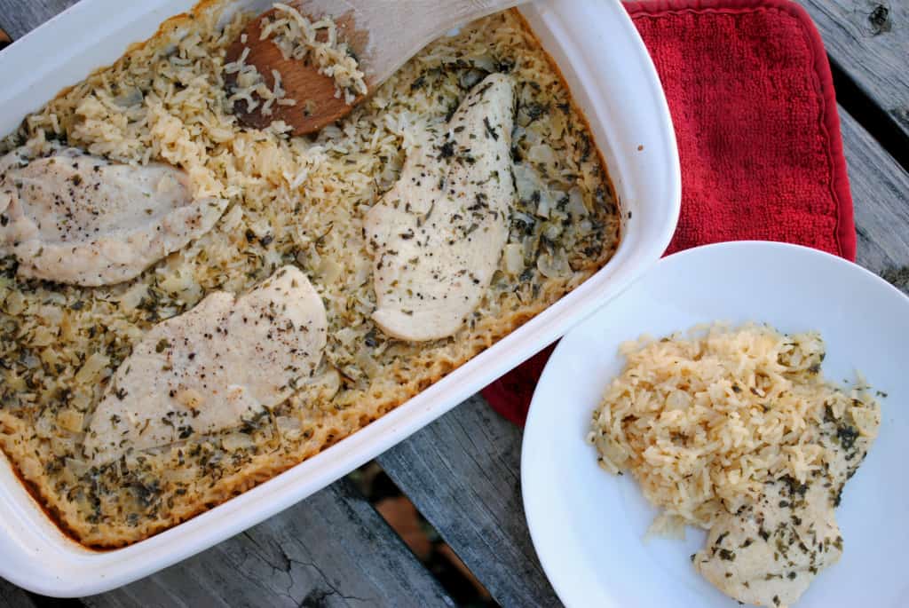 Chicken and rice casserole