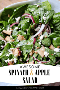 Awesome spinach and apple salad