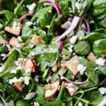 Spinach and apple salad