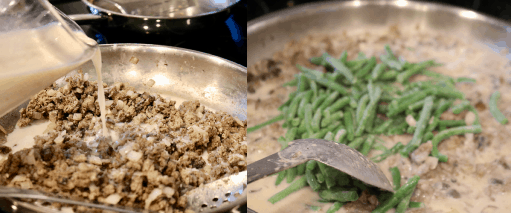 Adding liquids to cowboy casserole