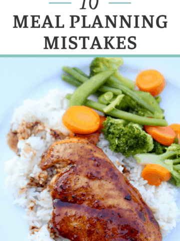 Meal planning mistakes