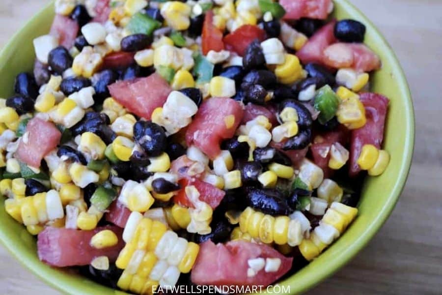 Black bean and corn salad