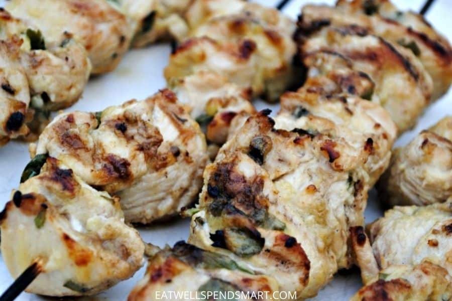 Lemon herb chicken kabobs