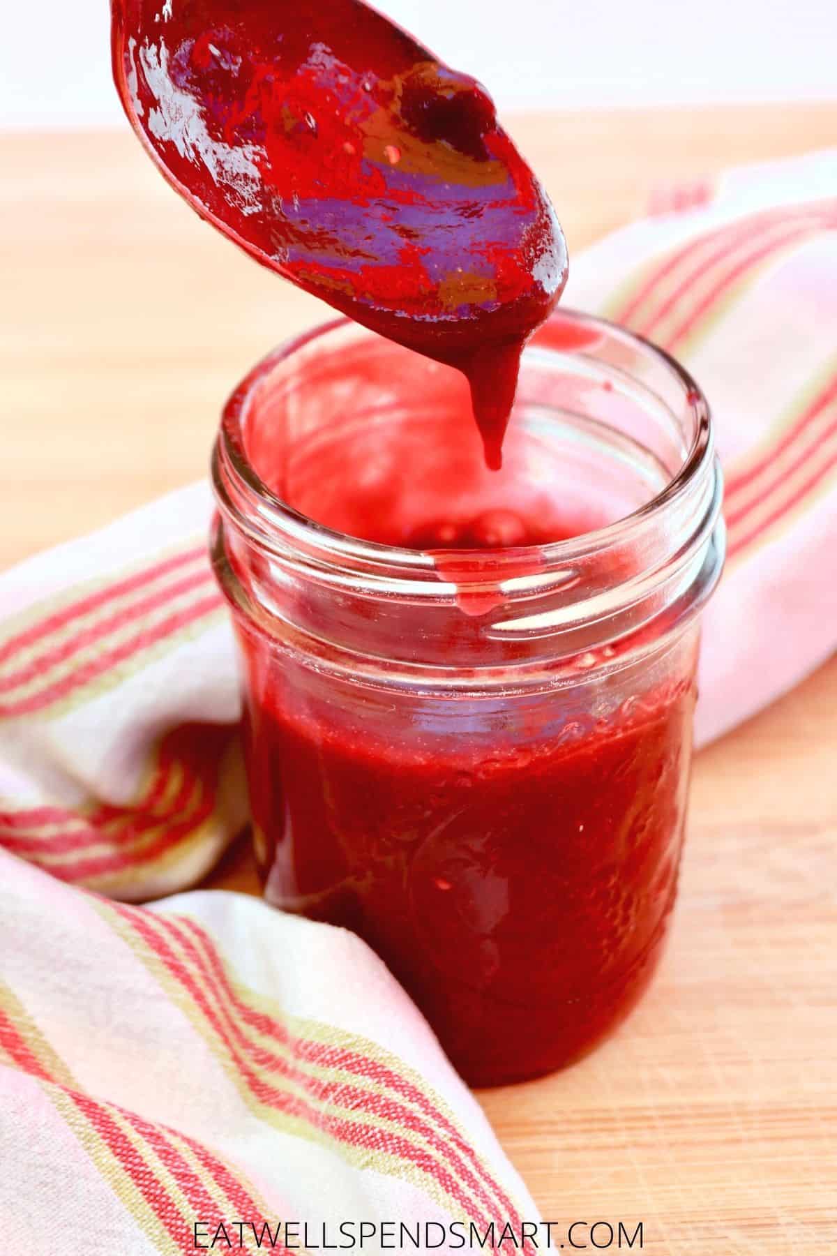 Easy Homemade Raspberry Sauce - Eat Well Spend Smart