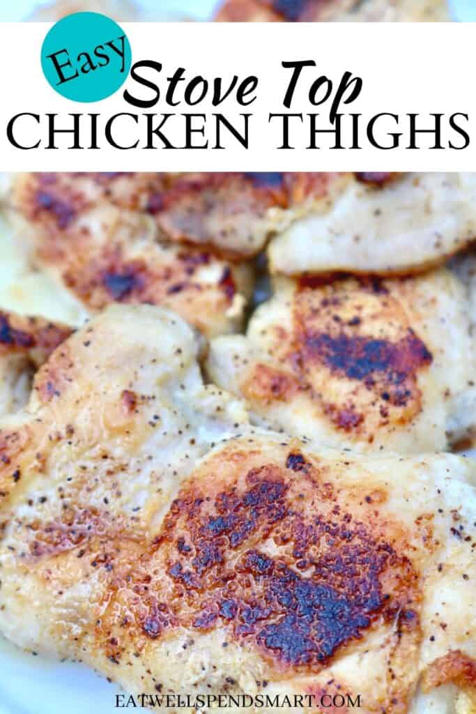 Easy stove top chicken thighs