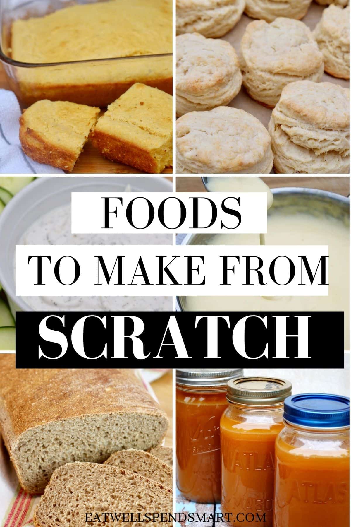 Foods to make from scratch collage