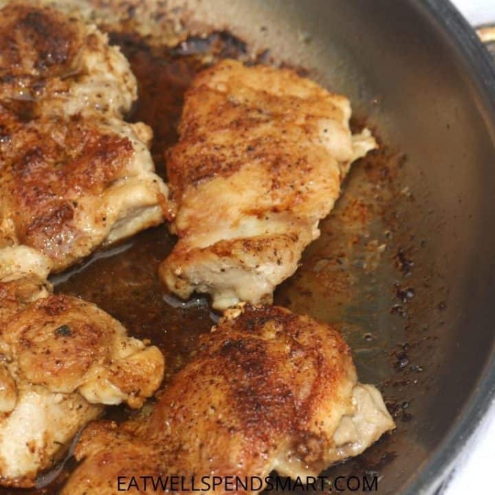Easy Stove Top Chicken Thighs Recipe - Eat Well Spend Smart