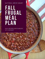 Fall frugal meal plan