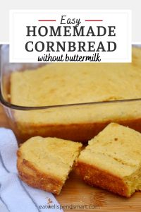 homemade cornbread without buttermilk