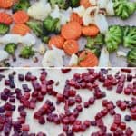 roasted frozen mixed vegetables and beets