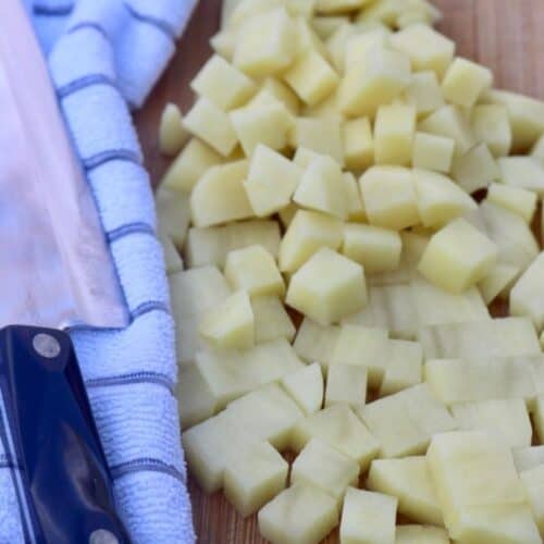 sweet potato big cube cutter, potato
