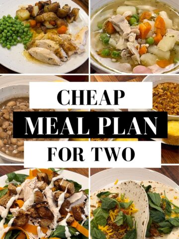 Cheap meal plan for two