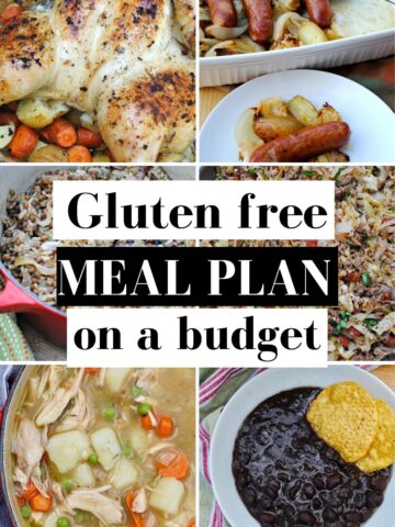 gluten free meal plan on a budget