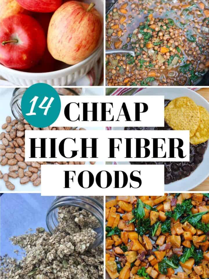 Cheap high fiber foods